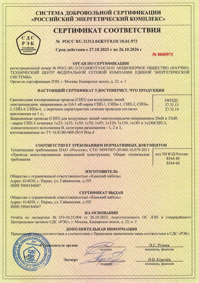 СИП 1,2,3,4 — КамКабель